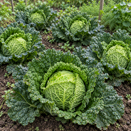 Heirloom Savoy Cabbage Seeds Savoy Compact Tender Crinkled Leaves