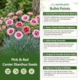 Pink & Red Center Dianthus Seeds
